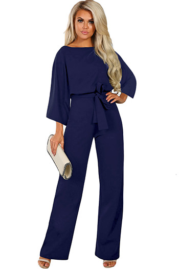 Blue Date Night Jumpsuit