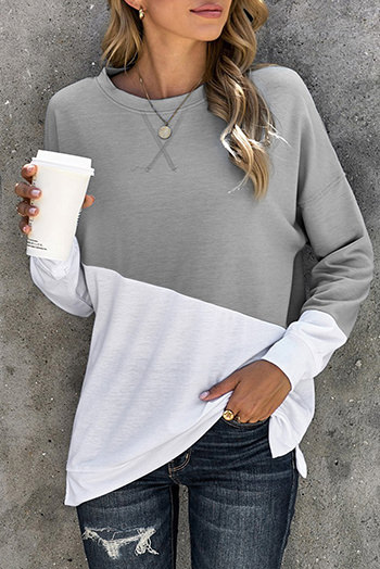 Patchwork Dropped Shoulder Sweatshirt