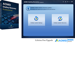 AOMEI Onekey Recovery Professional, Lifetime Free Upgrade