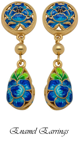 Enamel Earrings