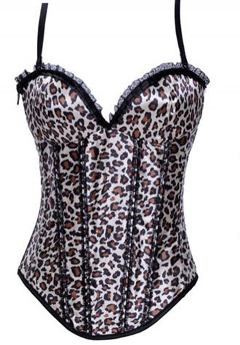 Leopard print Strap Corset