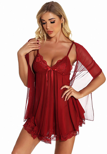 Ravishing Soft Lace Babydoll Set