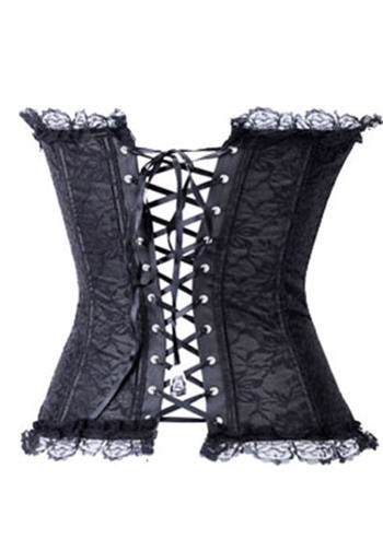 Black Lace Corset With Multilayer Skirt