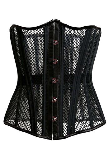 Steel Boned Industrial Net Underbust Corset