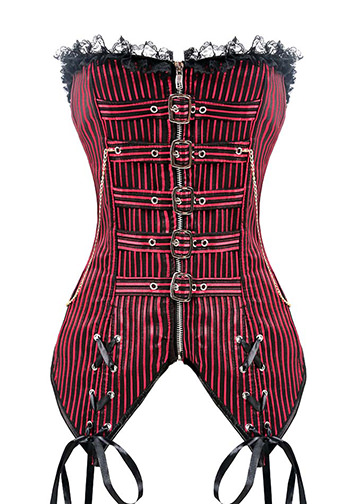 Women's Gothic Overbust Steel Boned Corset Clubwear Costume