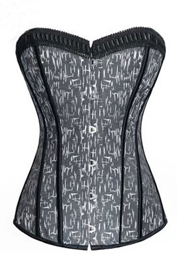 Stripy Print Hour Glass Figure Corset