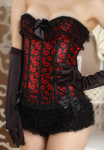 Hot Lips Strapless Corset