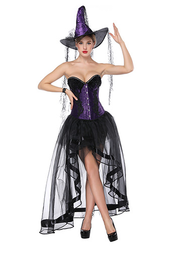 Sweetheart Overbust Corset And High Low Skirt