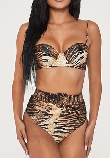 Wild Bandeau High Waisted Bikini