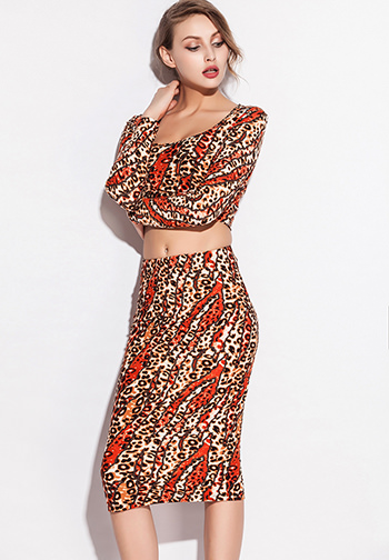 Luxury Digital Tiger Print Clubwear Set