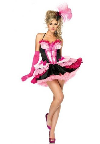 Halter Neck Ruffle Halloween Costume