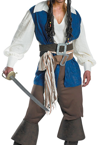 Deluxe Adult Captain Jack Sparrow Costume