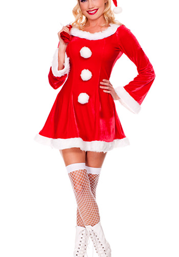 Long-sleeve Christmas Mini Dress