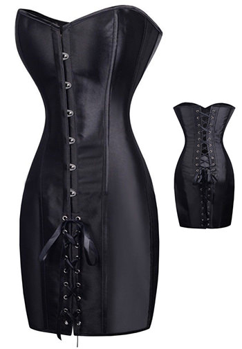 Satin long Paint Corset