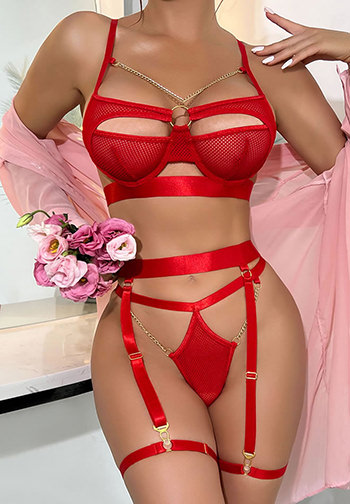 Craving You Garter Bra Set