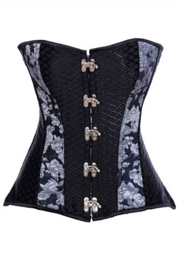 Floral Print Strapless Corset