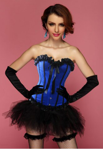 Blue Crush Corset Bustier & Pettiskirt