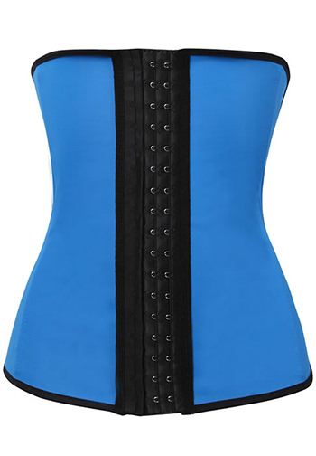 Women Latex Rubber Bustier Waist Trainer Cincher Underbust Corset