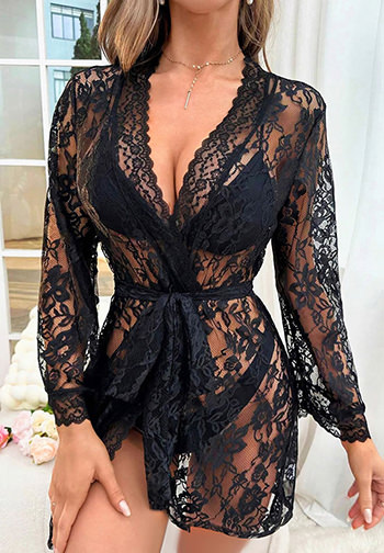 Bring Your Passion Lace Robe