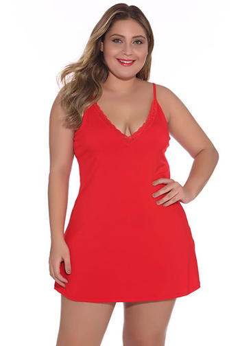 Plus Size Soft Chemise