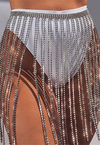 Sexy Rhinestone Dangle Belt