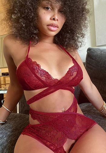 Charlena Criss Cross Lace Bra Set