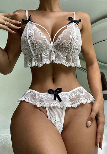 Alluring Lace Bralette Set