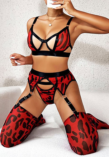 Wild Nights Garter Bra Set