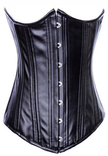 Steel Boned Underbust PVC Corset