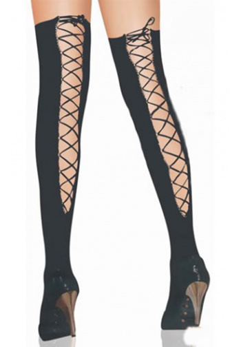 Lace Black Over Knee Stockings