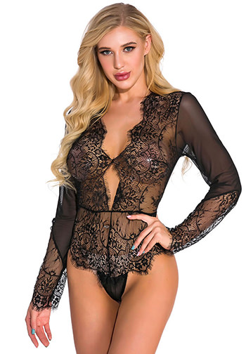 Without A Lace Long Sleeve Teddy