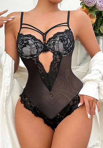 For The Last Time Lace Strappy Teddy