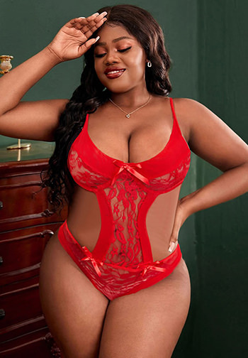 Plus Size Nothing But Lace Teddy