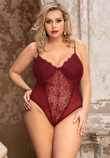 Plus Size Want You In The Worst Way Teddy