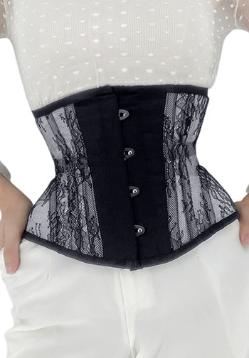 Women's Floral Lace Waist Cincher Underbust Corset