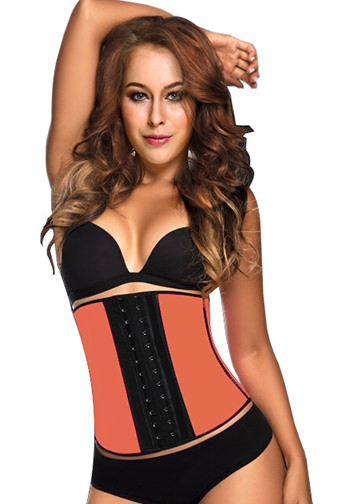 Latex Workout Waist Cincher Corset with Hooks