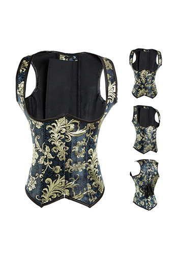 Vintage Embroidered Underbust Corset