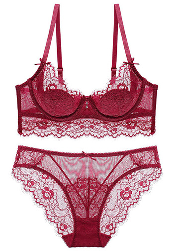 Floral Lace Lingerie Push up Bra Sets