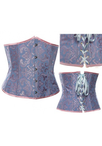 Brocade Floral Underbust Corset