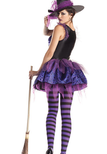 Purple Witch Striking Costume