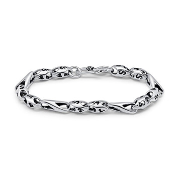 925 Solid Sterling Silver Men's Bracelet