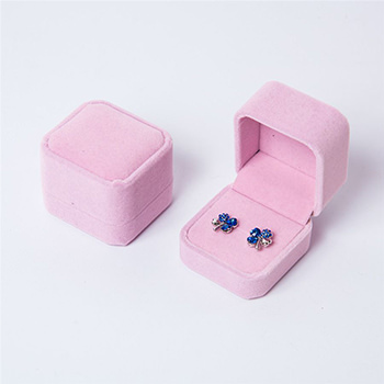 Velvet Gift Earrings Ring Jewelry Box