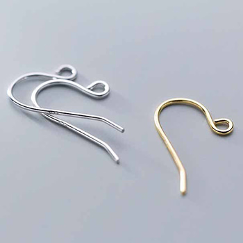 Simple 9 Shape 925 Sterling Silver DIY Earring Hooks