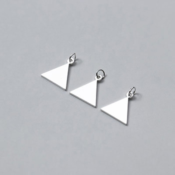 Geometry Equilateral Triangle 925 Sterling Silver DIY Charm