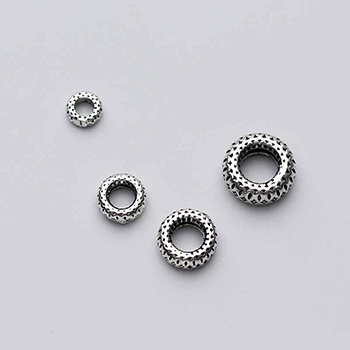 Vintage Wheel DIY 925 Sterling Silver Spacer