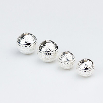 DIY 8-10mm Ancient Coin Round 925 Sterling Silver Beads