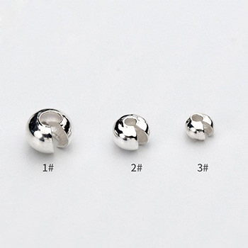 Simple 3mm - 5mm Solid 925 Sterling Silver DIY Open Keeper