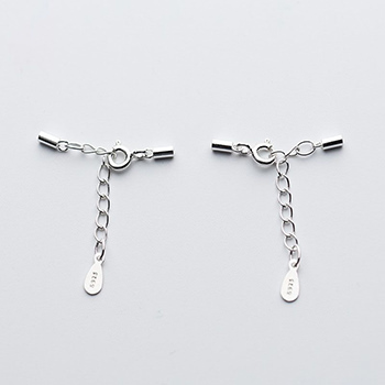 Waterdrop 925 Sterling Silver DIY Tubu Extension Chain For Necklace Bracelet