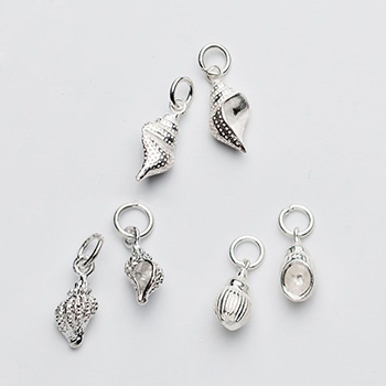 Trendy Conch 925 Sterling Silver DIY Charm