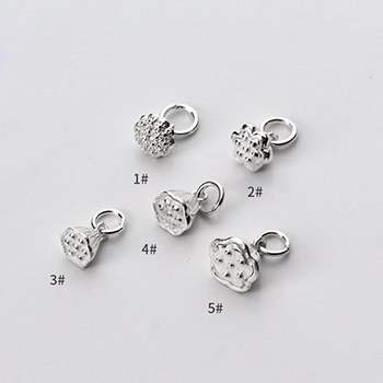 Simple Lotus Seeds 925 Sterling Silver DIY Charm